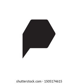 Bubble, chat icon. Simple glyph, flat vector of chat bubble icons for ui and ux, website or mobile application