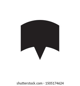 Bubble, chat icon. Simple glyph, flat vector of chat bubble icons for ui and ux, website or mobile application