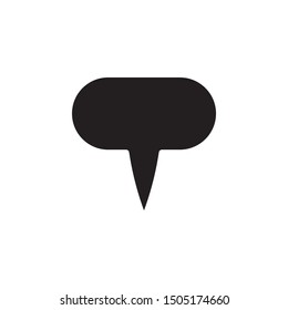 Bubble, chat icon. Simple glyph, flat vector of chat bubble icons for ui and ux, website or mobile application