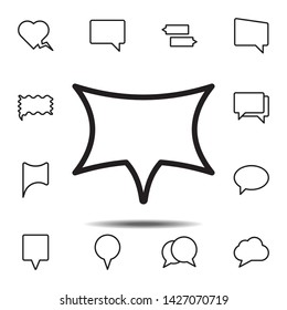 bubble, chat icon. Simple thin line, outline vector element of chat bubble icons set for UI and UX, website or mobile application