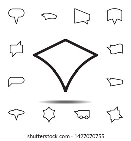 bubble, chat icon. Simple thin line, outline vector element of chat bubble icons set for UI and UX, website or mobile application