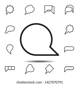 bubble, chat icon. Simple thin line, outline vector element of chat bubble icons set for UI and UX, website or mobile application