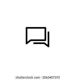 Bubble Chat icon simple vector perfect illustration