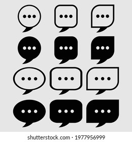 bubble chat icon for social media