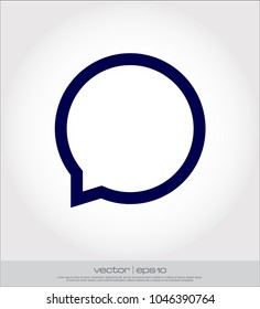 bubble chat icon and symbol
