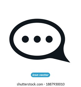 Bubble chat icon template color editable. Message symbol vector illustration for graphic and web design.