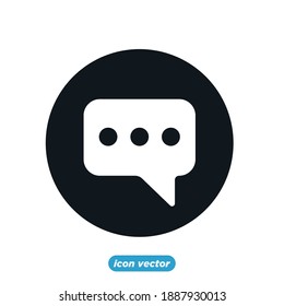 Bubble chat icon template color editable. Message symbol vector illustration for graphic and web design.