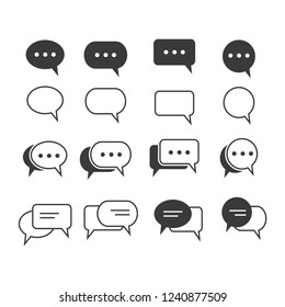 bubble chat icon vector