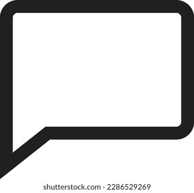 bubble chat icon vector . comment icon . chat Message icon