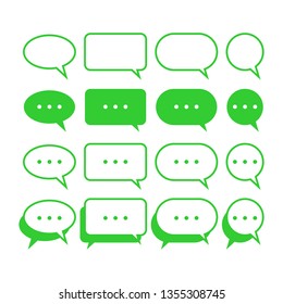 bubble chat icon vector. conversation chat icon symbol