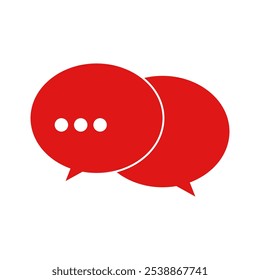 Bubble chat illustrated on white background