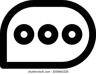 a bubble chat illustration icon. can be used for any purpose
