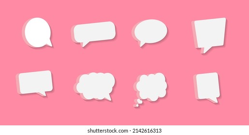 bubble chat illustration talk bubble 3D vector