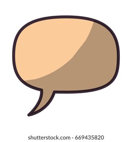 Bubble chat isolated