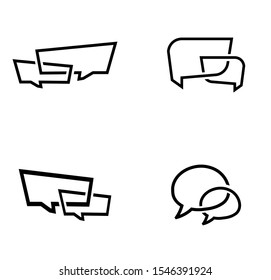 bubble chat logo design inspiration