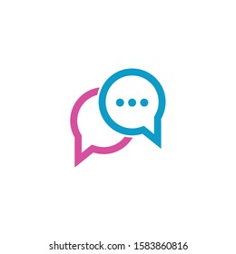Bubble Chat Logo Design Template