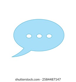Bubble chat logo icon illustration flat