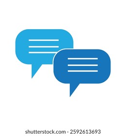 bubble chat logo icon illustration flat