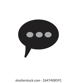 bubble chat logo icon illustration flat