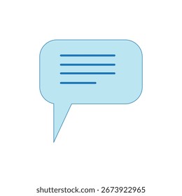 bubble chat ícone do logotipo ilustração plana