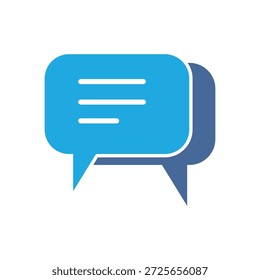 bubble chat  logo  icon illustration   flat