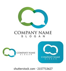 Bubble Chat logo Social Template