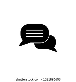 Bubble, chat message, conversation  icon. Signs and symbols can be used for web, logo, mobile app, UI, UX