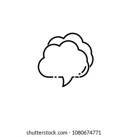 Bubble, chat, message, text icon template