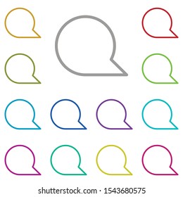 Bubble, chat multi color icon. Simple thin line, outline vector of chat bubble icons for ui and ux, website or mobile application