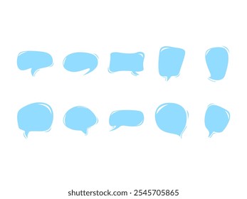 Bubble Chat Shape Element Set 