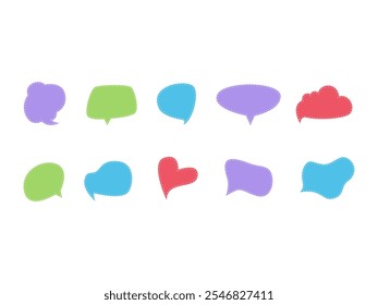 Bubble Chat Shape Element Set