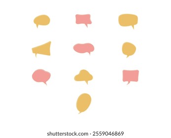 Bubble Chat Shape Element Set