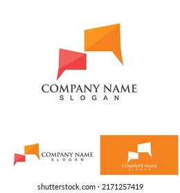 Logo de Bubble Chat Social Template