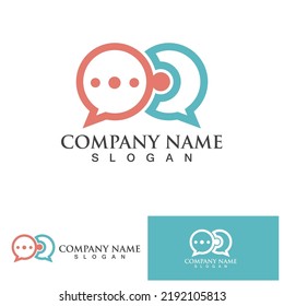 Textfeld Chat Social Template Logo
