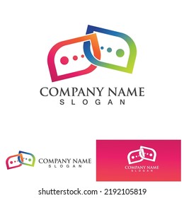 Bubble Chat Social Template logo