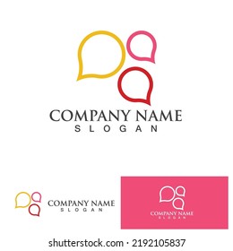 Logo de Bubble Chat Social Template