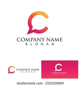 Bubble Chat Social Template logo