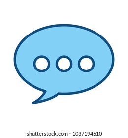 Bubble chat speakbox icon vector illustration graphic design