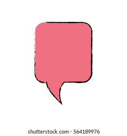 Bubble chat speakbox icon vector illustration graphic design