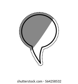 Bubble chat speakbox icon vector illustration graphic design