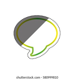 Bubble chat speakbox icon vector illustration graphic design