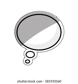 Bubble chat speakbox icon vector illustration graphic design