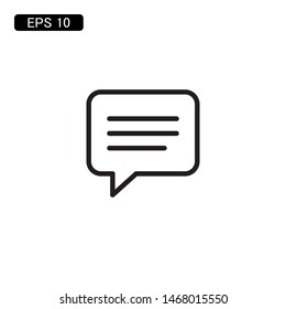 bubble chat speech icon vector illustration