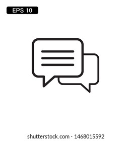 bubble chat speech icon vector illustration
