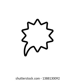 bubble, chat, star icon. Simple thin line, outline vector of chat bubble icons for UI and UX, website or mobile application