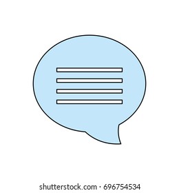 Bubble chat symbol