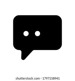 bubble chat symbol line icon, Vector Illustration