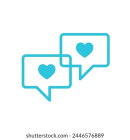 Burbuja, chat, icono de conversación. Aislado sobre fondo blanco.