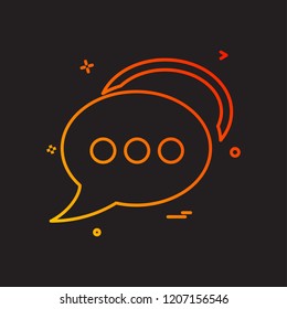 bubble chat talk icon vector design 