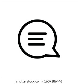 Bubble chat vector icon. Chat flat sign design. SMS chat symbol pictogram